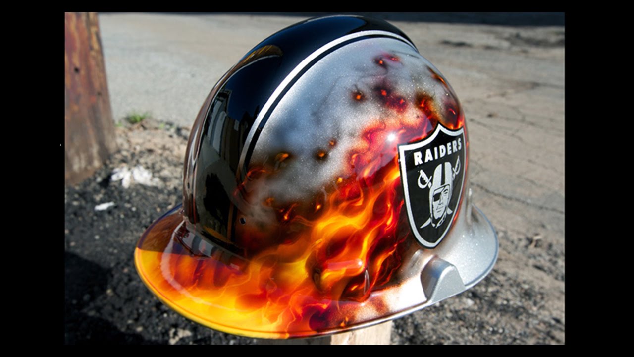 How To Airbrush Fire on a Custom Fireman Helmet