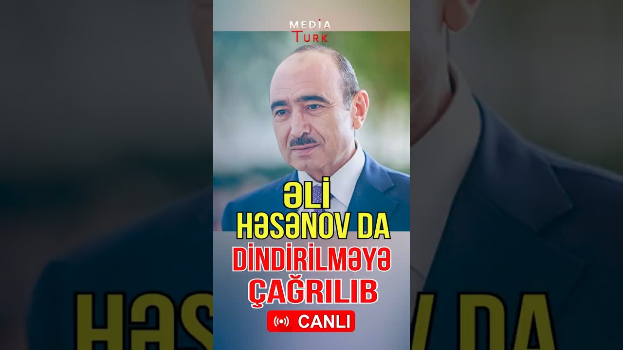 Əli Həsənov dindirilmədə - Hər şeyi DTX-yə danışıb? - Media Turk TV #mediaturk #canlıyayım #d&uuml;nya