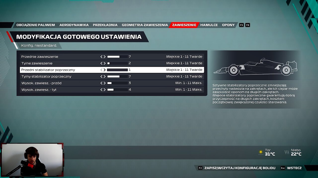 JAK USTAWIĆ BOLID W GRZE F1 22?