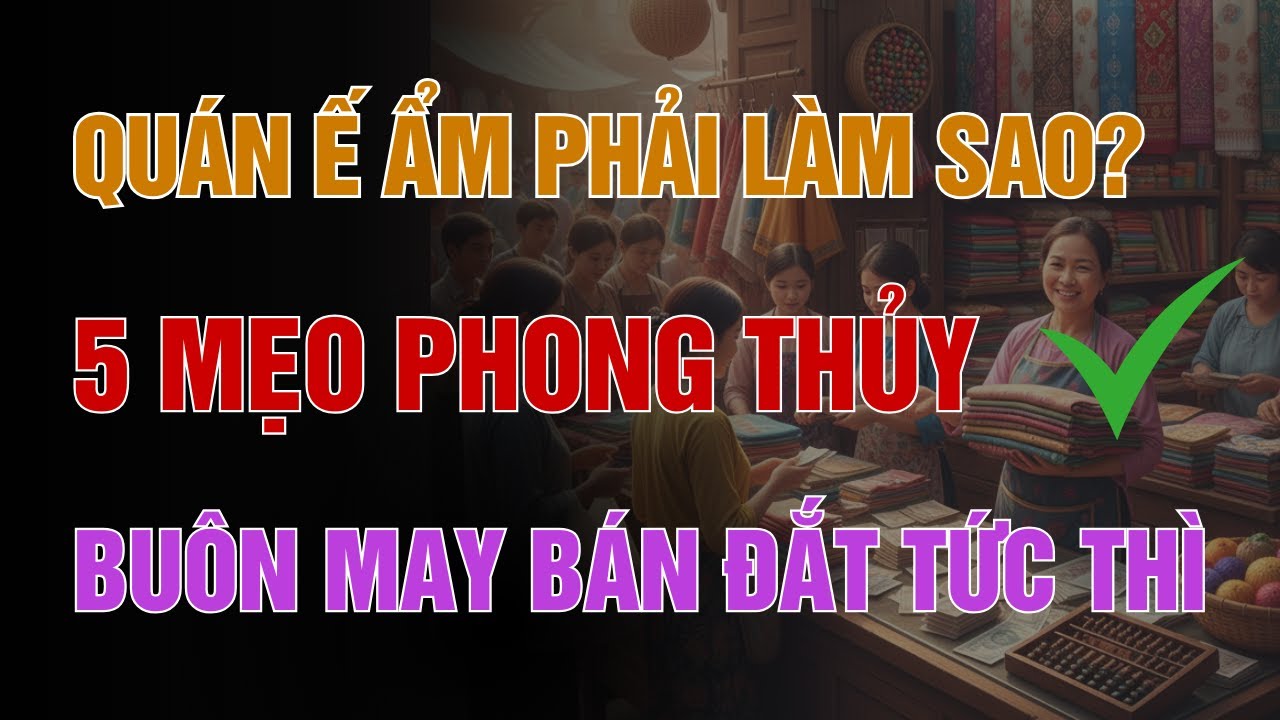 Qu&aacute;n Ế Ẩm Phải L&agrave;m Sao? 5 Mẹo Phong Thủy Gi&uacute;p BU&Ocirc;N MAY B&Aacute;N ĐẮT Tức Th&igrave; | MẸO PHONG THỦY