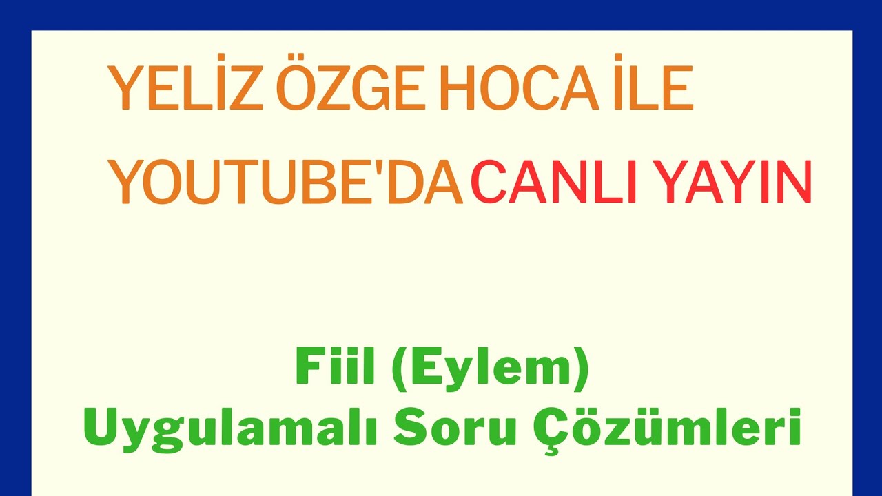 Fiil (Eylem)