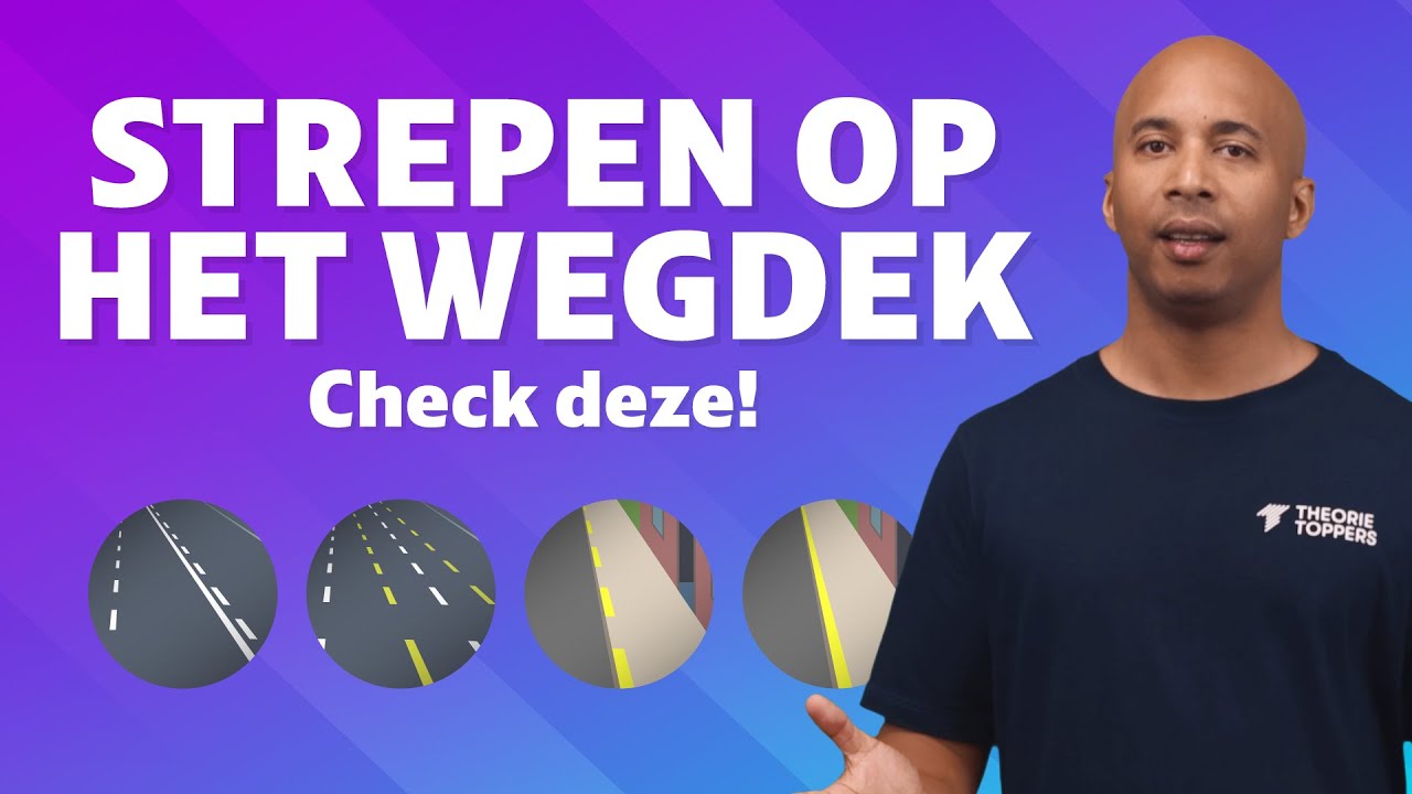 Dit betekenen ALLE gekleurde strepen op de weg!