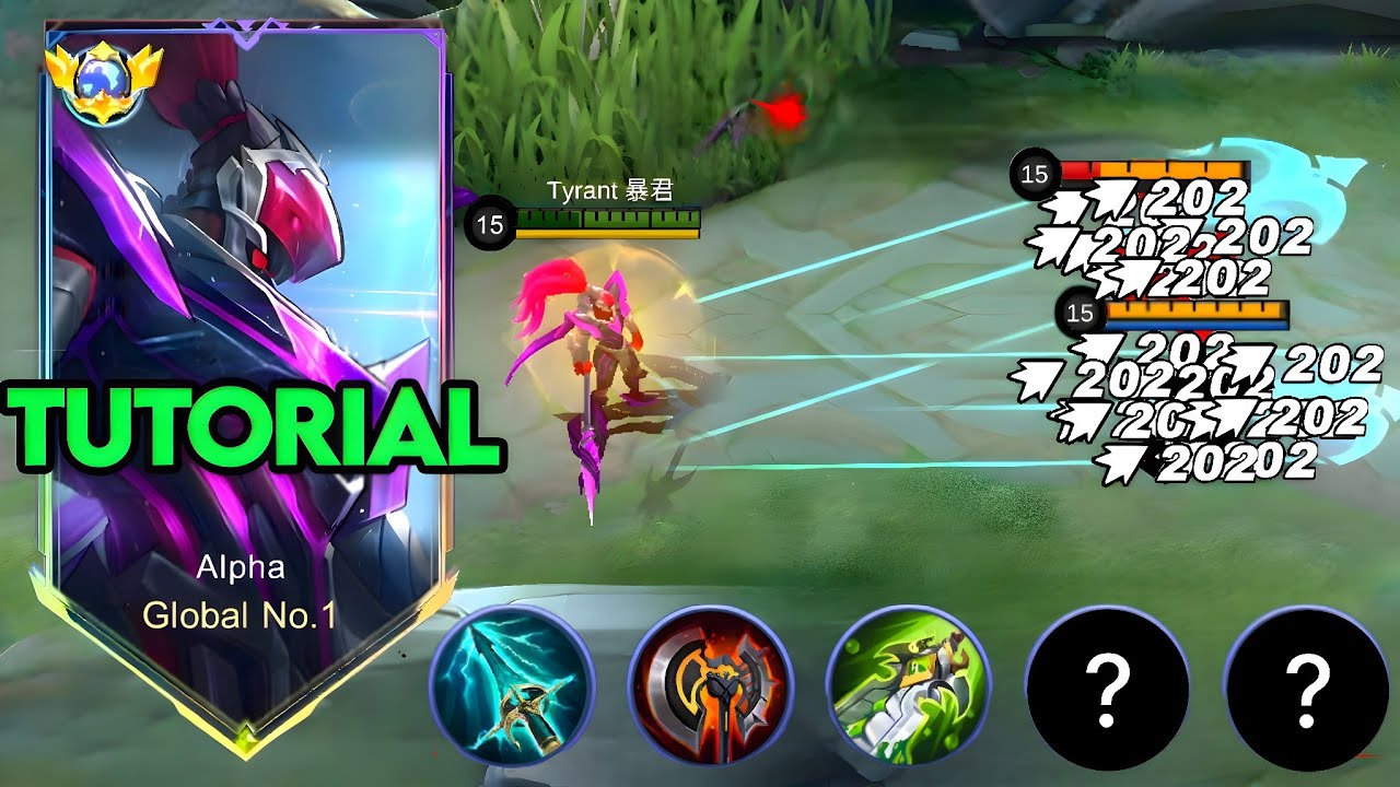 GLOBAL ALPHA GUIDE TO RANK UP FASTER IN 2024👍(try this recommended build and emblem)