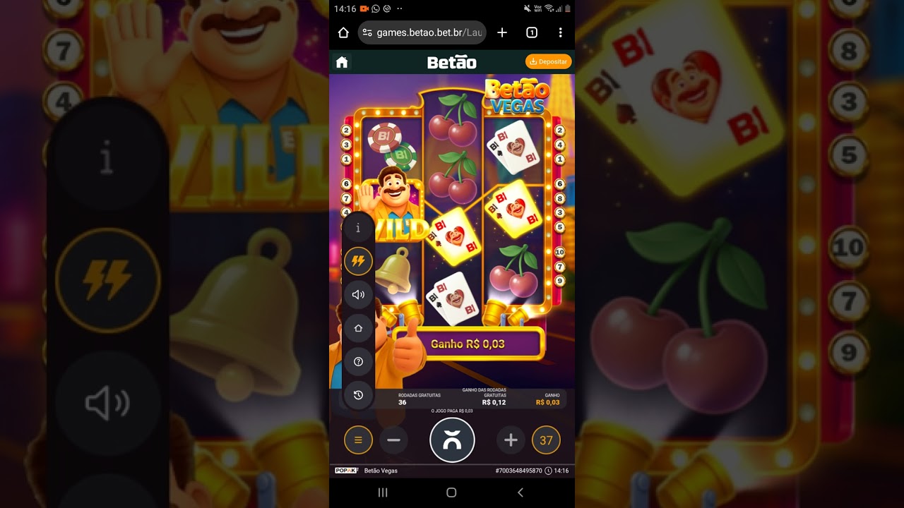Bet&atilde;o bet est&aacute; dando 50 rodadas gr&aacute;tis no slot Bet&atilde;o vegas
