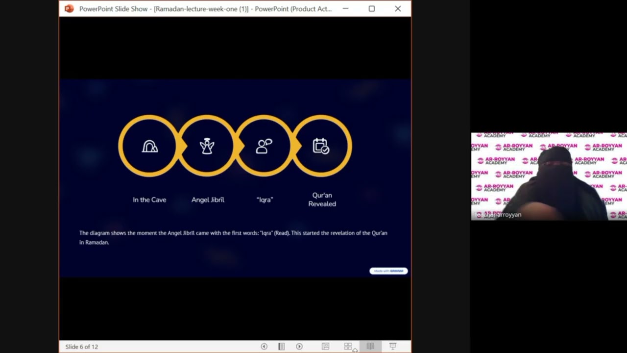 The Story of Ramadan – How It All Began | Ramadan Lecture by Ustadha Maryam Taoheed