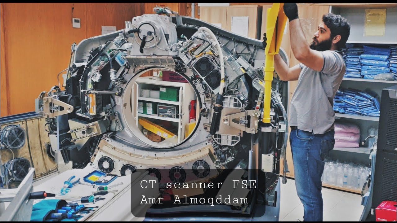GE Lightspeed VCT  X-Ray Tube Replacement, Eng Amr Almoqddam 💪😉 صيانة جهاز الأشعة المقطعية