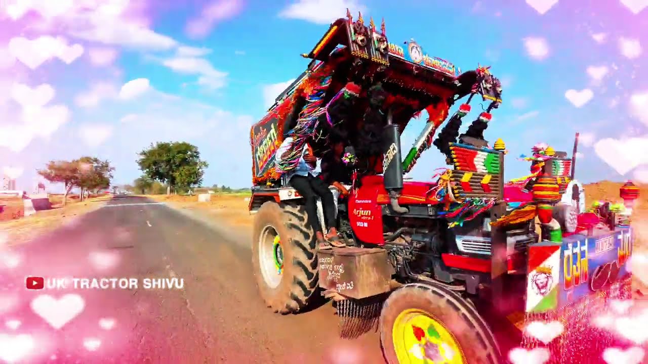 ಕಾಲುಂಗ್ರಿಂಲ್ಲ ಕಾಲಾಗ💞ಕುಂಕುಮ್ ಇಲ್ಲ ಹನಿಮ್ಯಾಲ💝Mahindra Arjun Ultra Tractor Decoration and Modification￼