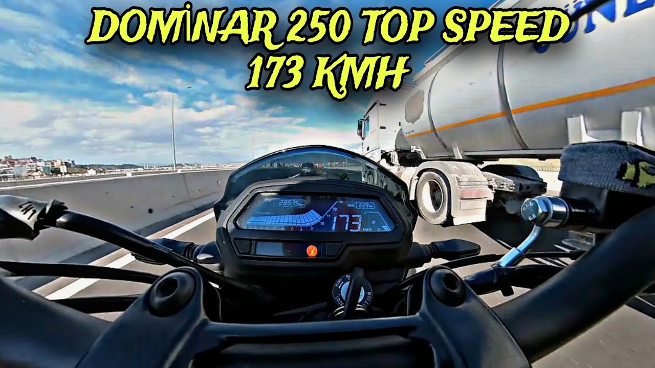 DOMİNAR 250 TOP SPEED 173 KMH! // 28500 KM KULLANICI YORUMU !! TOP SPEED NASIL YAPILIR ? motovlog