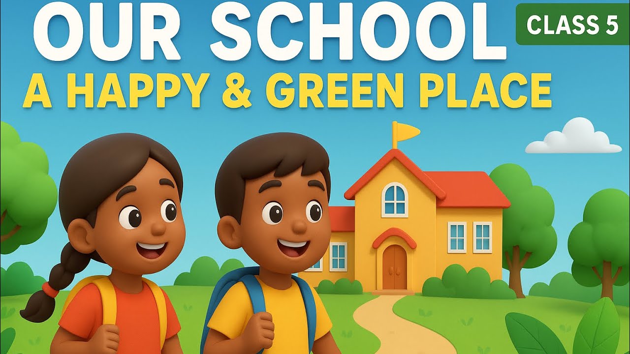 Class-5 | TWAU | Ch- 4 | 🚸 Our School- A Happy & Green Place 🌱 | P-1 | Joyful Learning 