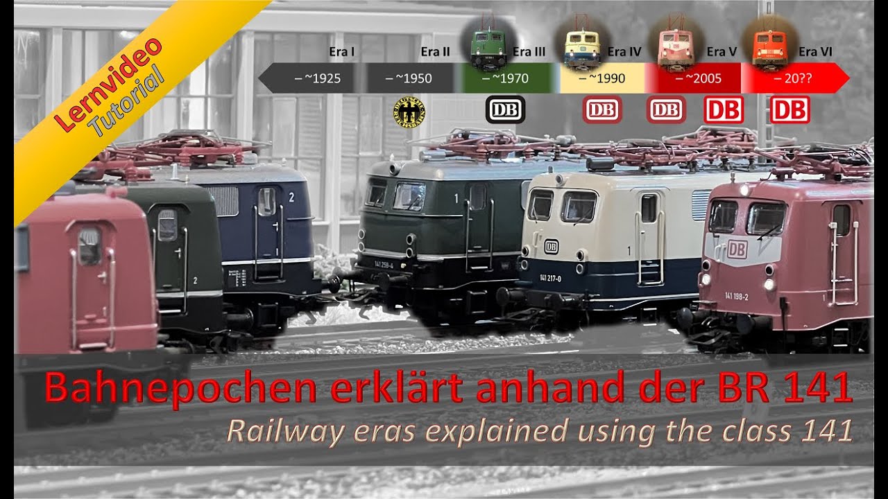 Bahnepochen erklärt anhand der Baureihe 141 der Deutschen Bahn
