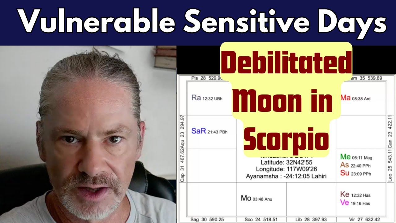 Debilitated Moon in Scorpio this Week - Feeling Vulnerable Sensitive but Devotion is Possible