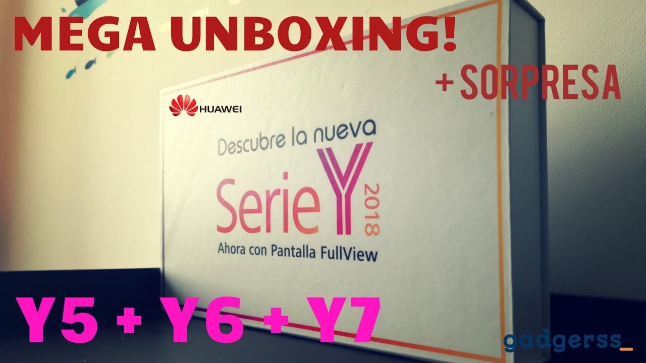 Y5 + Y6 + Y7: Unboxing y sorpresa con la Serie Y 2018 de Huawei