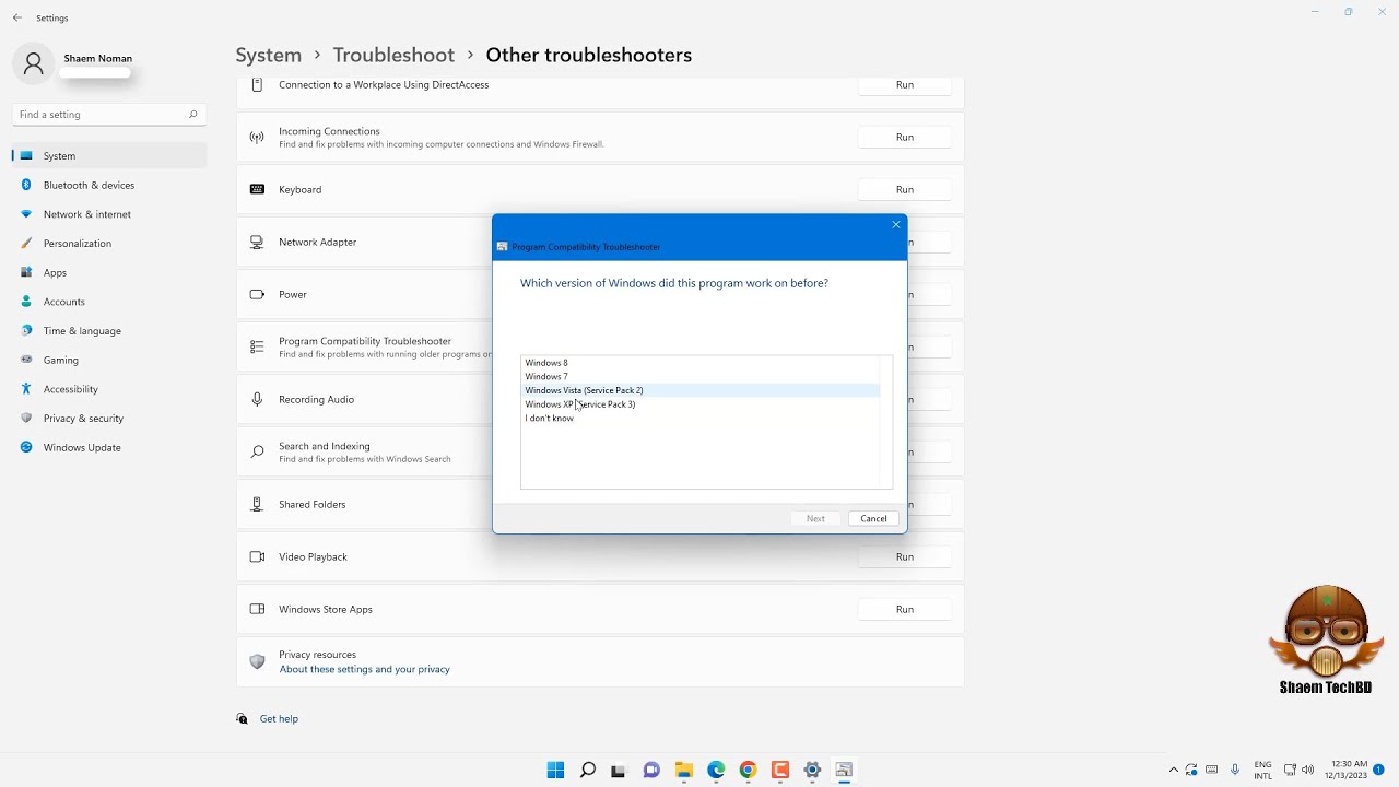 How to Run the Program Compatibility Troubleshooter on Windows 11
