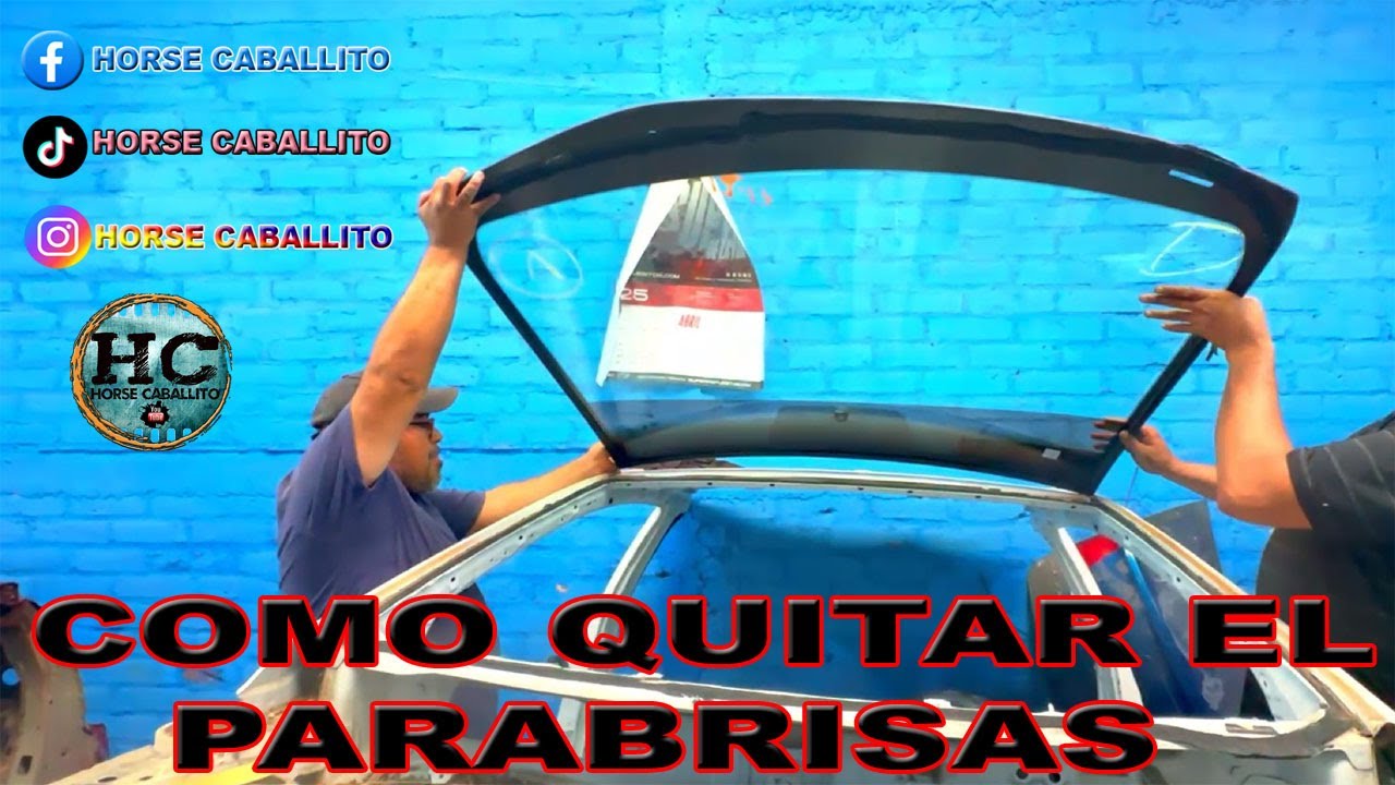 como quitar el parabrisas de un carro
