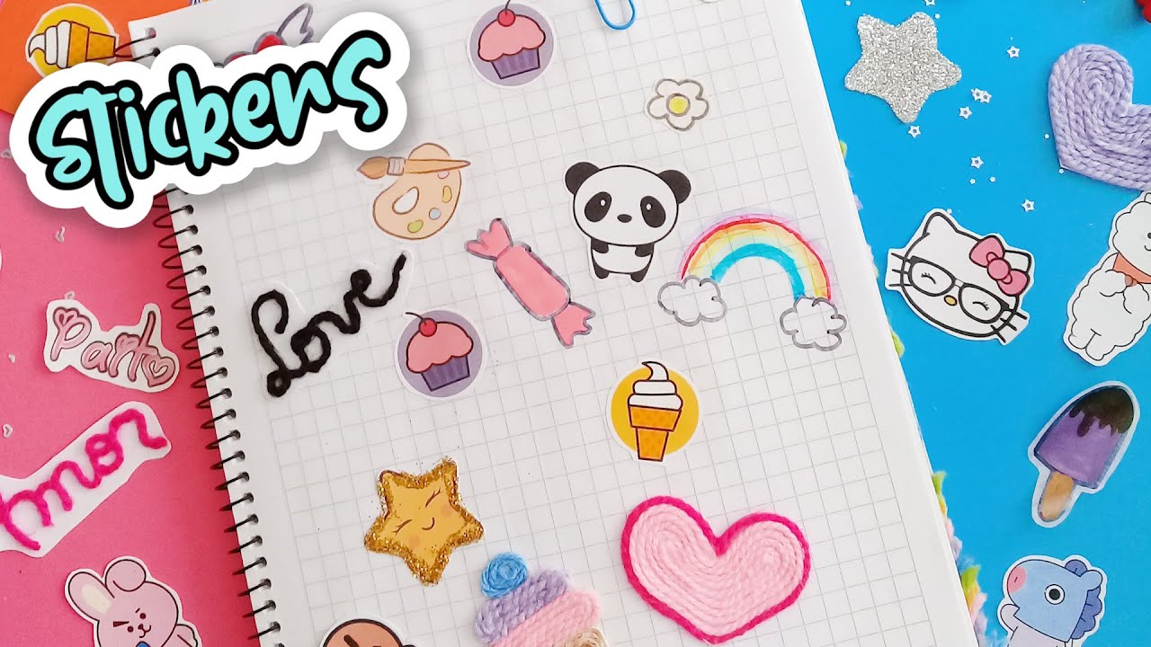 STICKERS!! 12 IDEAS para CREAR TUS PROPIOS STICKERS  - Paito