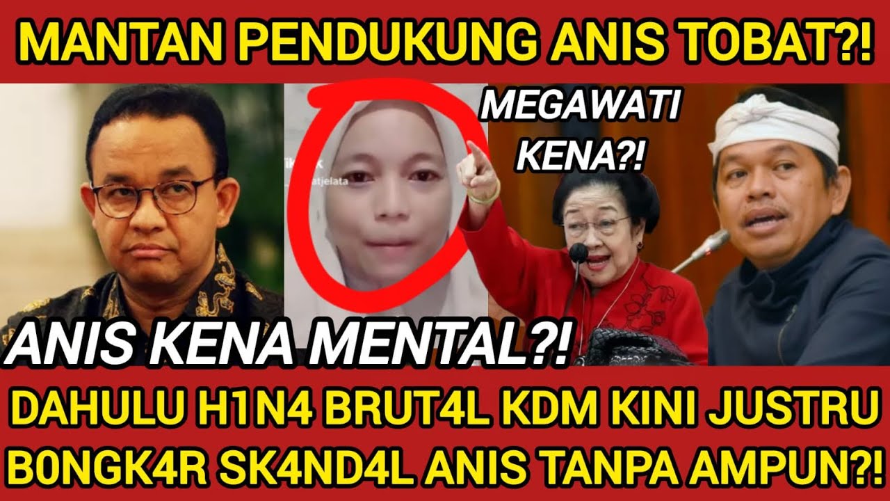 ORANG INI SURUHAN ANIS⁉️DULU MENGHINA KDM UGAL2AN SEKARANG MEMBONGKAR KEBUSUKAN ANIS BASWEDAN?!