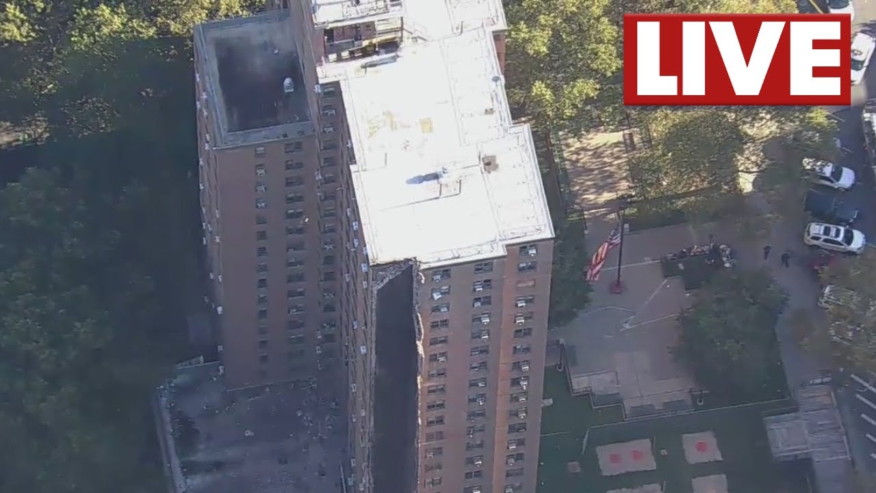 LIVE l Partial building collapse in the Bronx