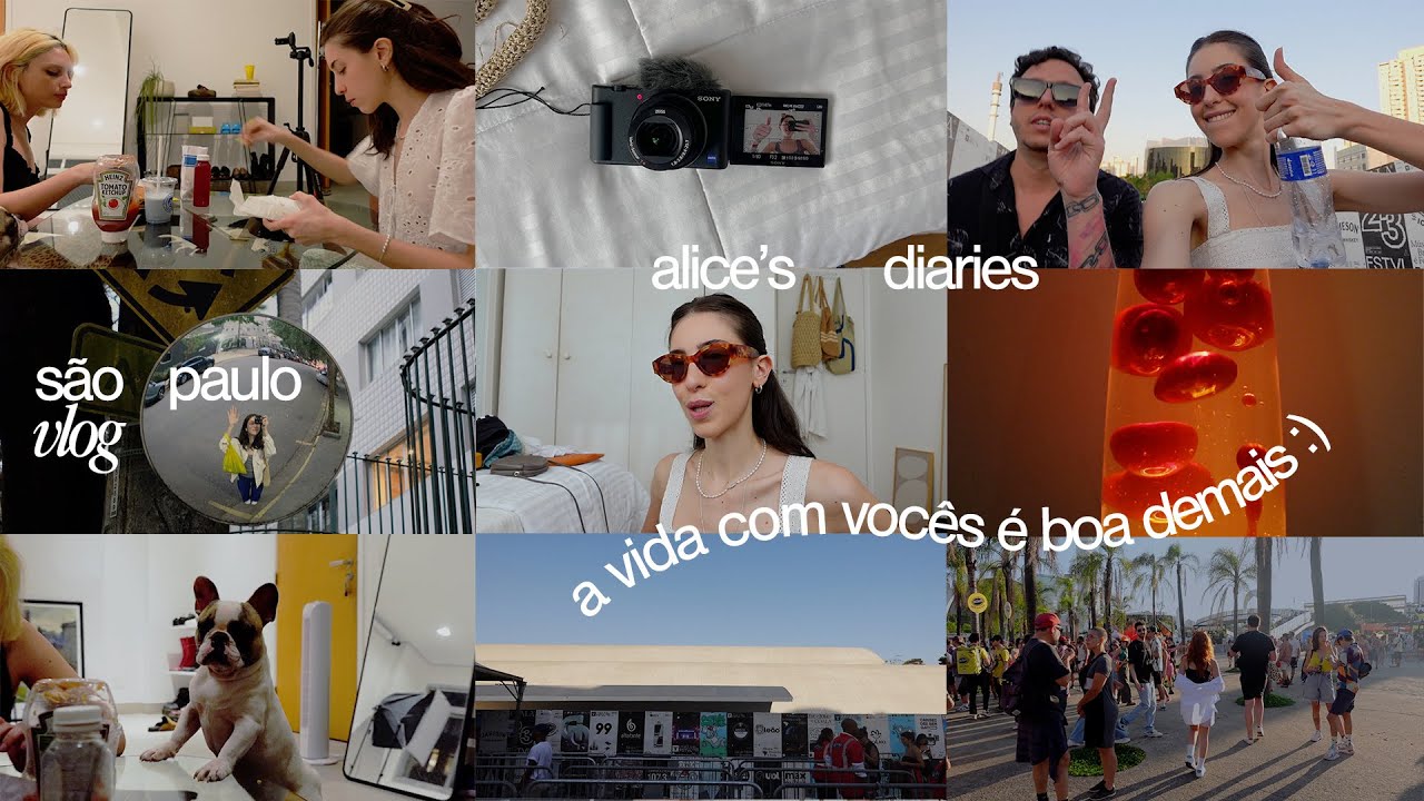 dias bons demais! vlog por São Paulo: câmera nova, brechós, festival, amigos & aniversários