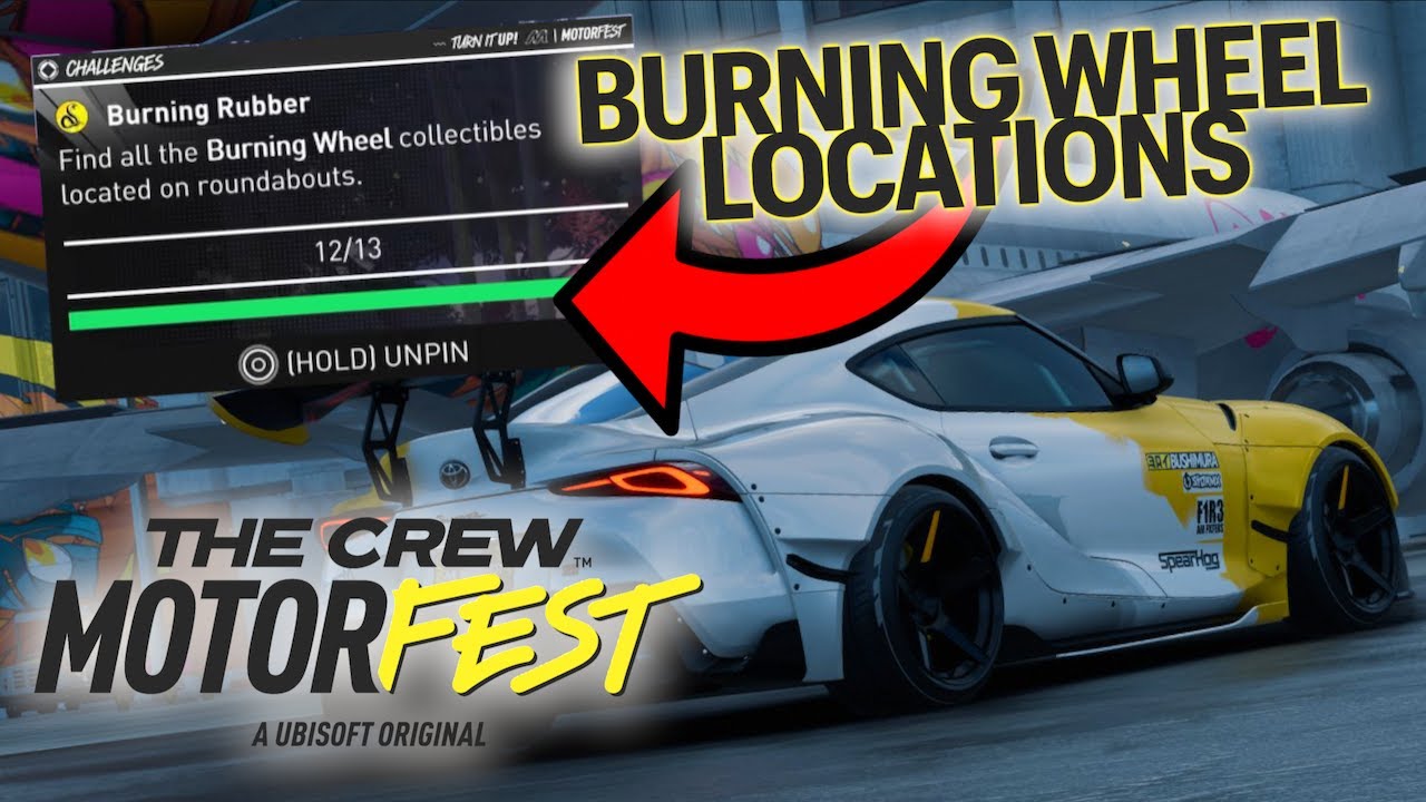 Burning Wheel Location in The Crew Motorfest  Find all the Burning Wheel collectibles at roundabouts