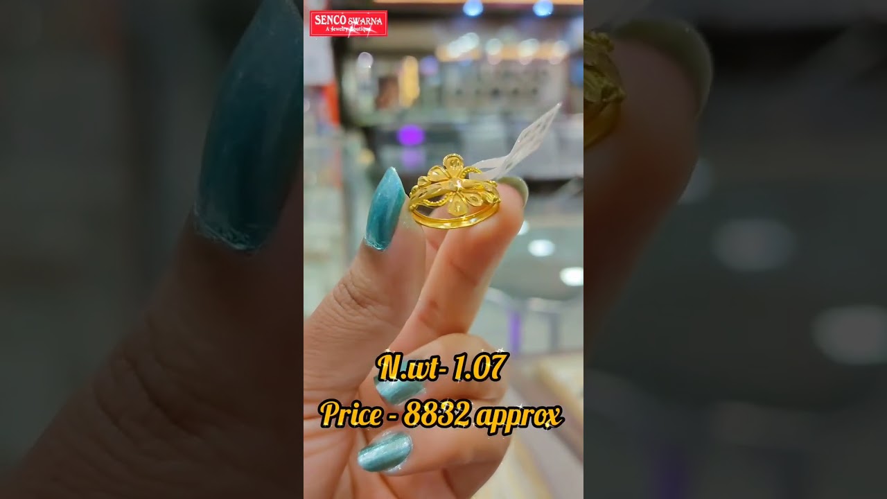||Gift Purpose 22k Hallmark Gold Finger Ring 💍✨|| #senco #gold #diamond #sencoswarna #youtybeshorts