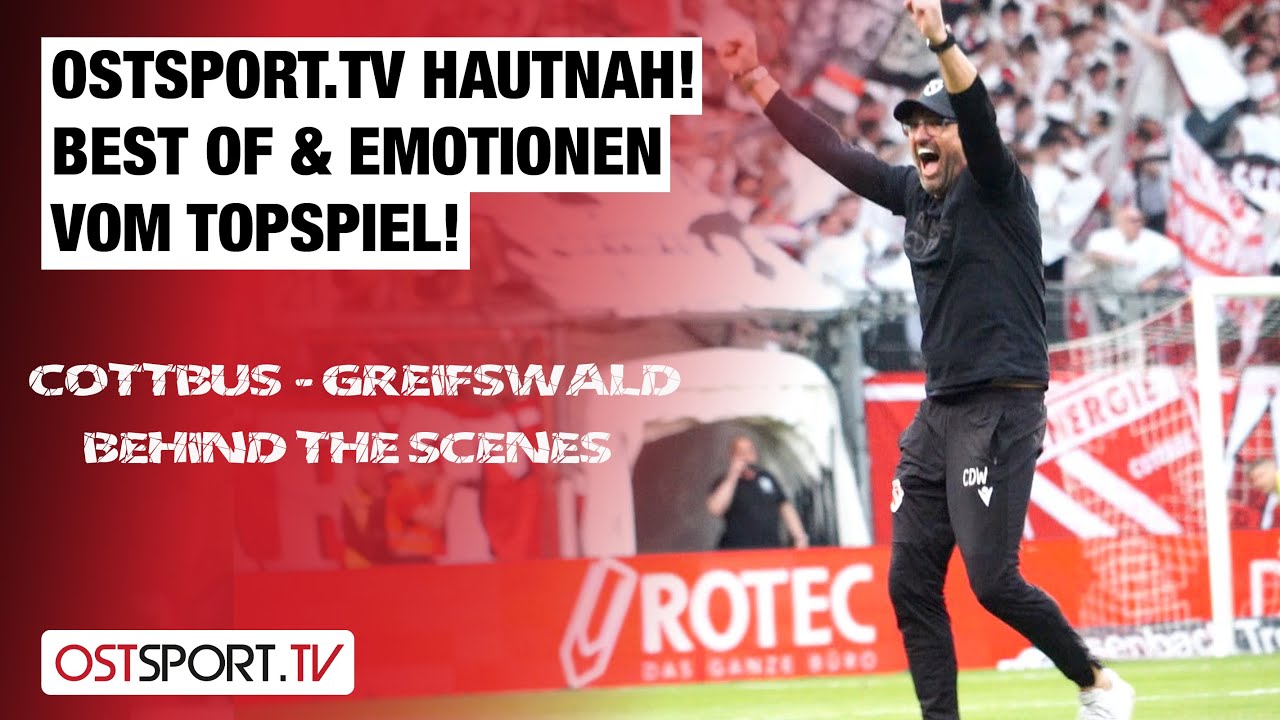 OSTSPORT.TV hautnah! Cottbus vs. Greifswald - Behind the Scenes | Regionalliga Nordost