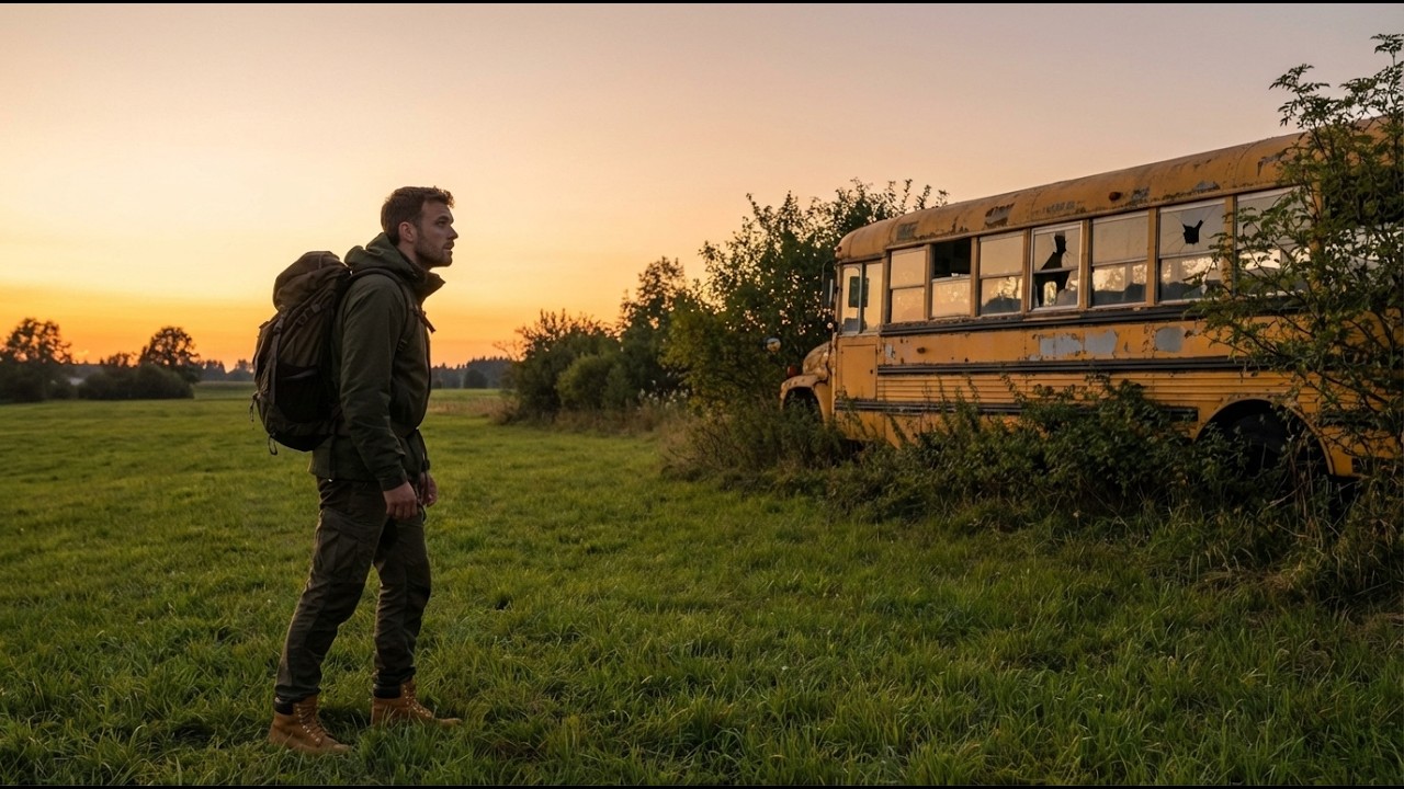 Alone in the Wilderness | Turning an Abandoned Bus into a Warm Home