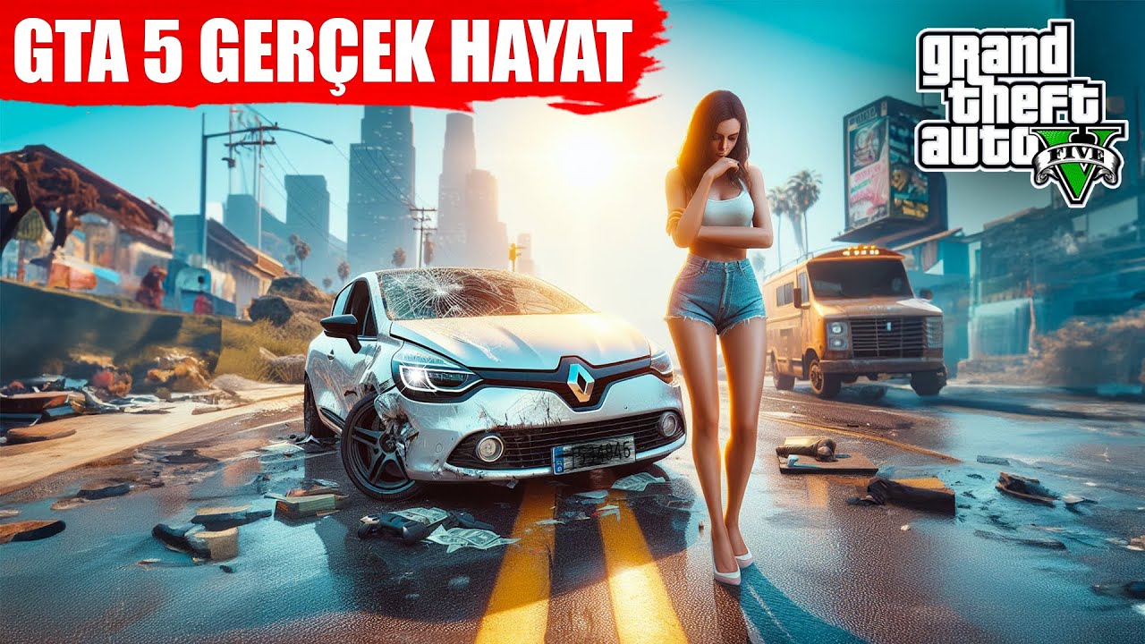 KADININ ARABASINA ÇARPTILAR !! GTA 5 GERÇEK HAYAT #43 (2. Sezon)