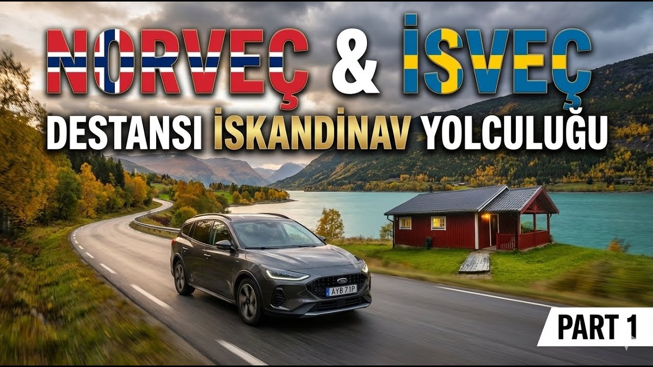 İSKANDİNAVYA'DA 4 GÜNDE 2000KM ARABA SÜRDÜM!  | İSVEÇ & NORVEÇ VLOG PART 1