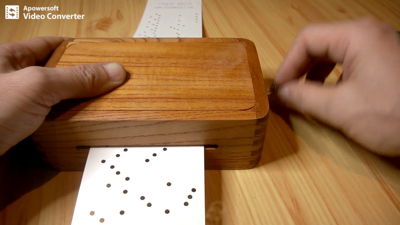 Jingle bells, 30 note music box playing paper tapes
