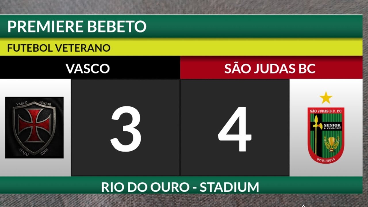 VASCO  3  X  4  SÃO JUDAS BC 