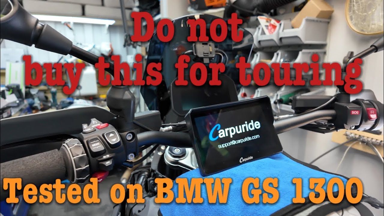 Carpuride W702 tested this with a view to Touring with it. What do you think tested on  BMW gs 1300