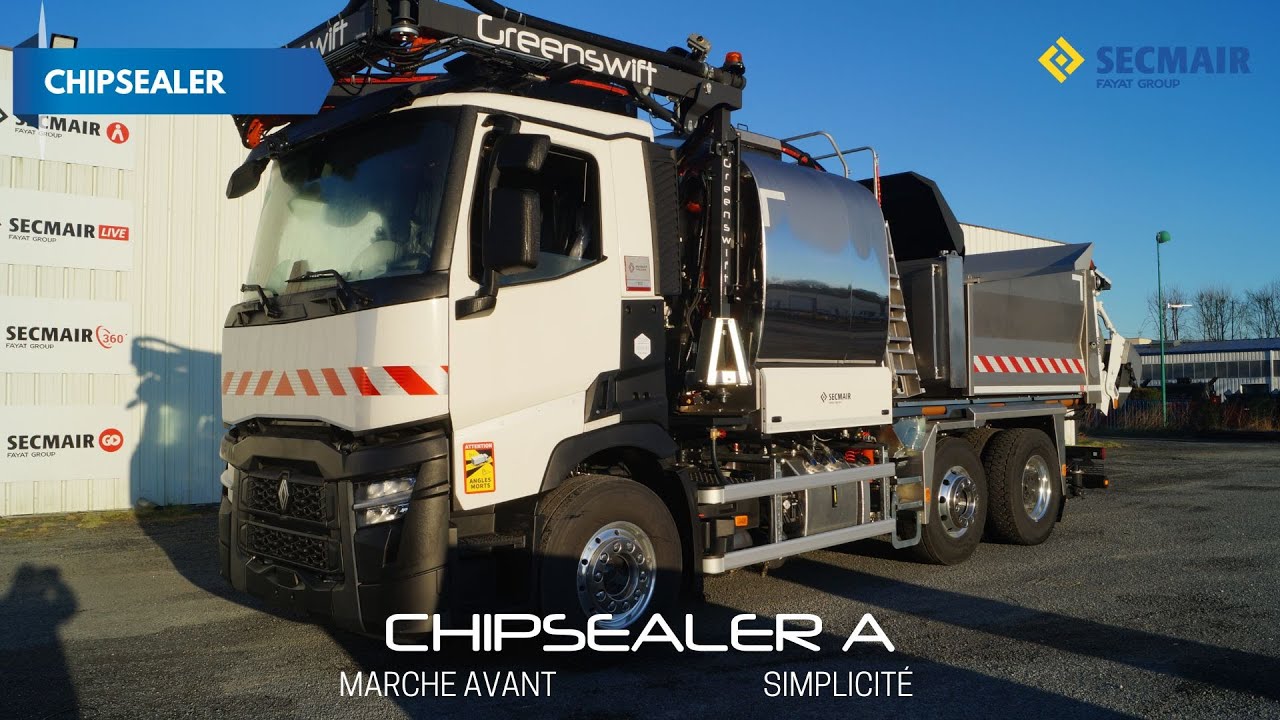 Départ Chipsealer A Secmair vers le Doubs