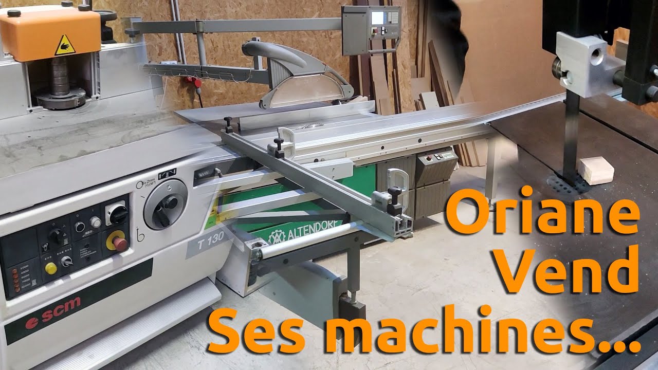 🔥🪑 Oriane vend ses machines - scie à format / toupie / scie à ruban professionnelles à choper