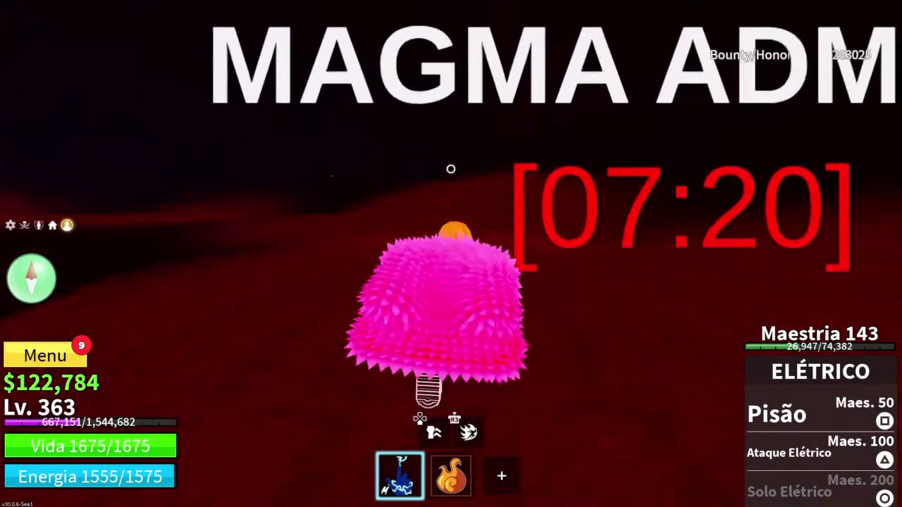  Flame vs magma (Blox fruits) Missão do vulcão