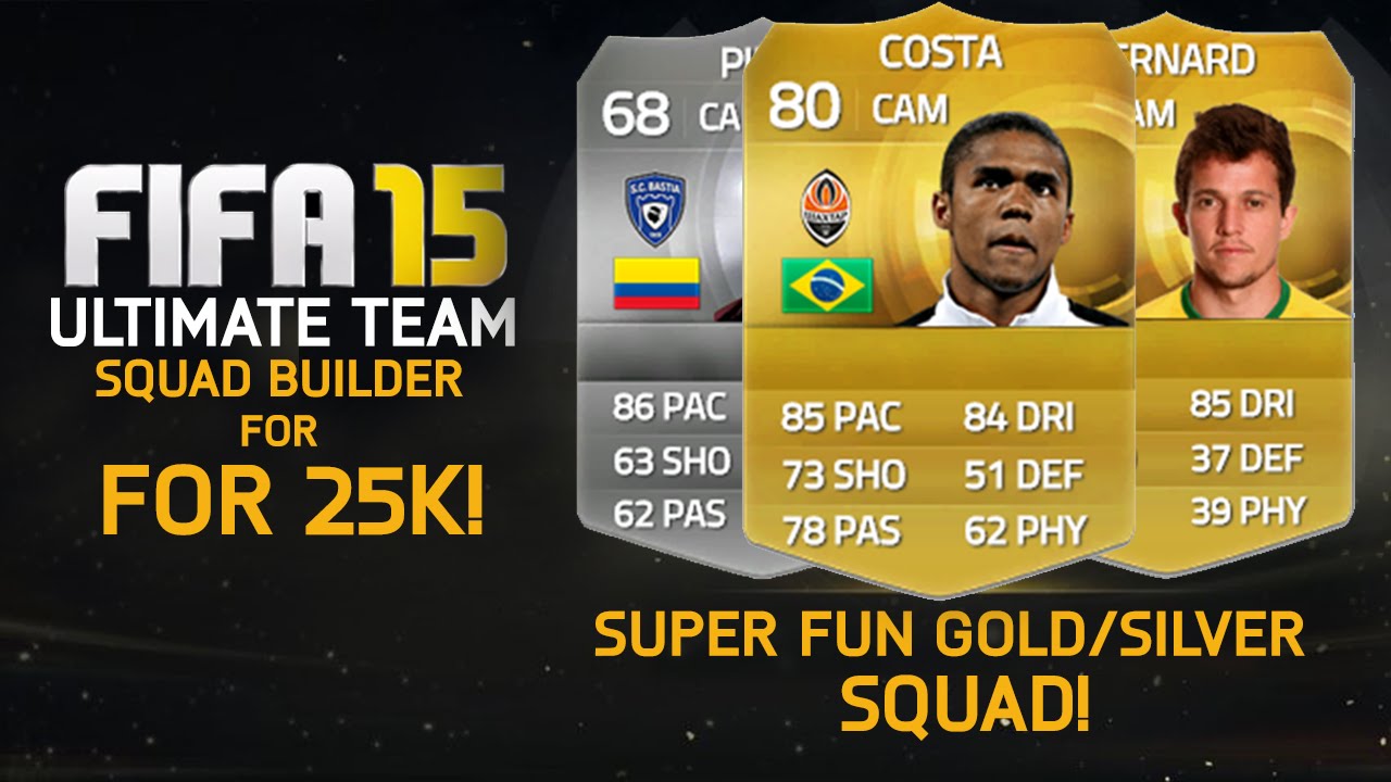 FIFA 15 | SUPER FUN GOLD/SILVER TEAM  for UNDER 25k! Squad Builder #22