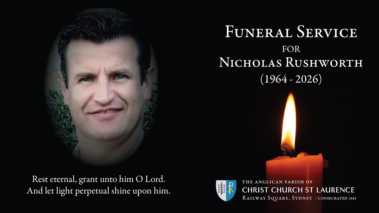 Funeral Service for Nicholas Rushworth (Thursday 12 February at 10.30am)
