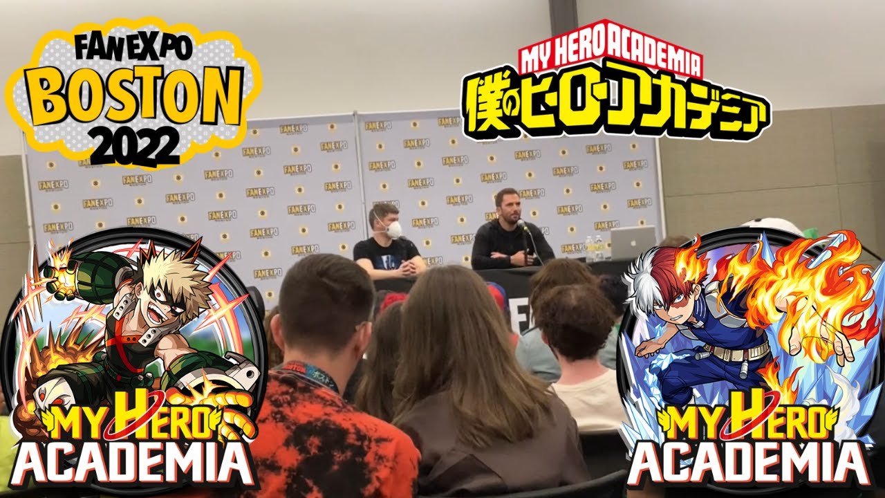 WE MET THE VOICES OF BAKUGO & TODOROKI!! | My Hero Academia Cast Full Panel/Q&A - (Boston FanExpo)