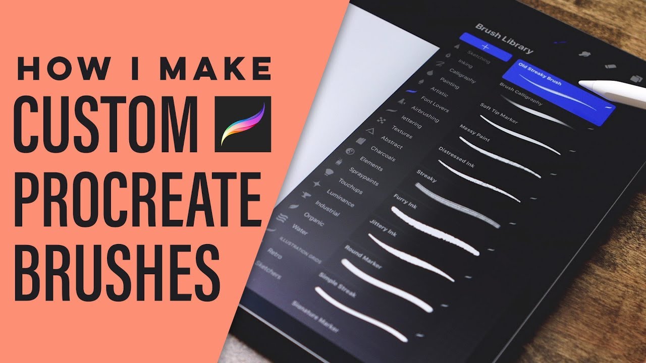 Как я создаю собственные кисти для леттеринга в Procreate