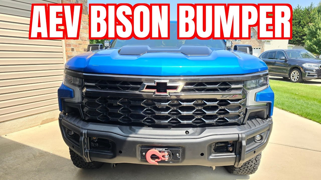 2022 Chevy Silverado ZR2 @AmericanExpeditionVehicles Bison Bumper Install!