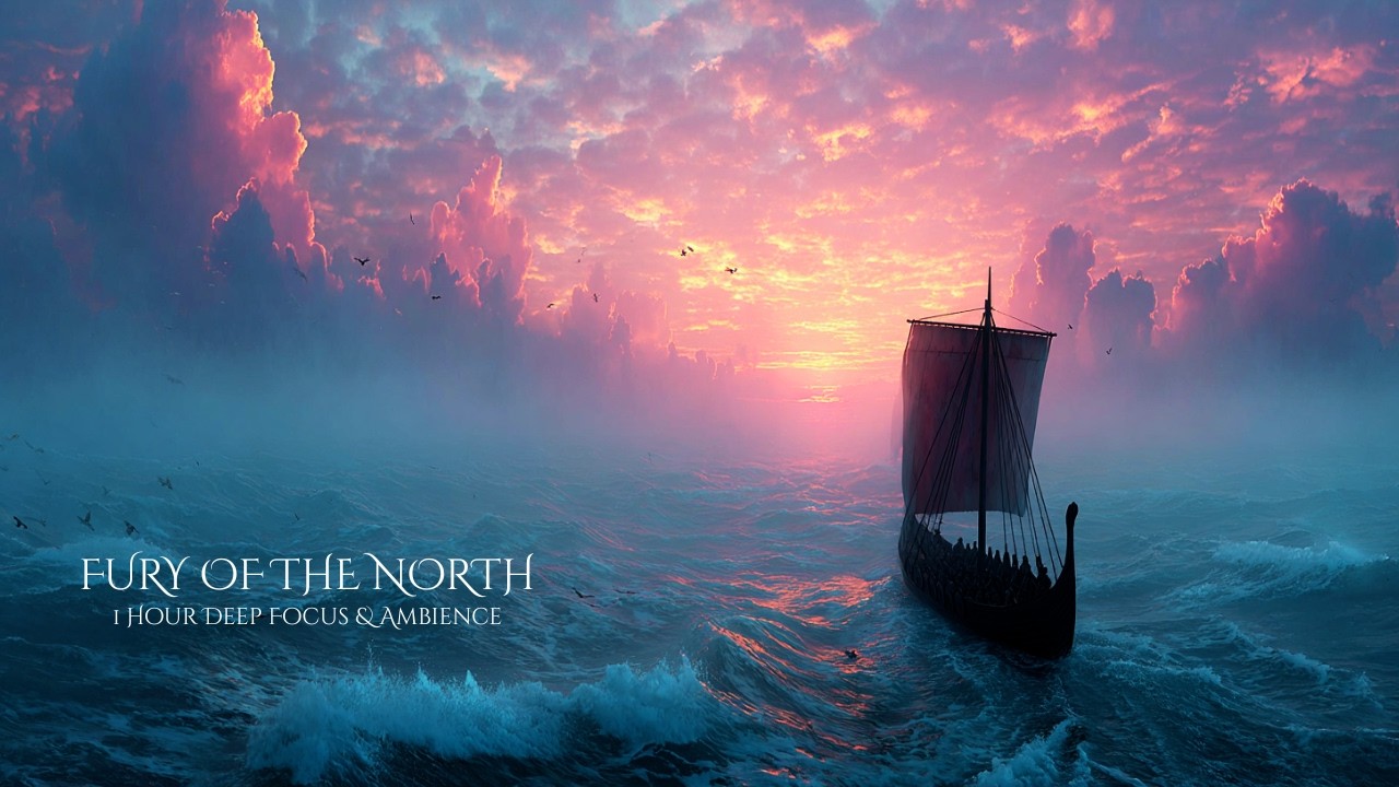 Fury of the North Sea | Viking Rowing Chants | 1 Hour Deep Focus & Ambience