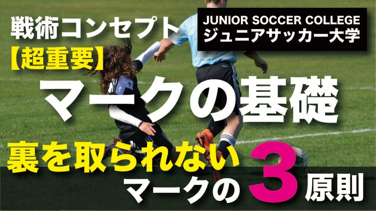 アニメーションで解説【サッカー・マークの3原則】