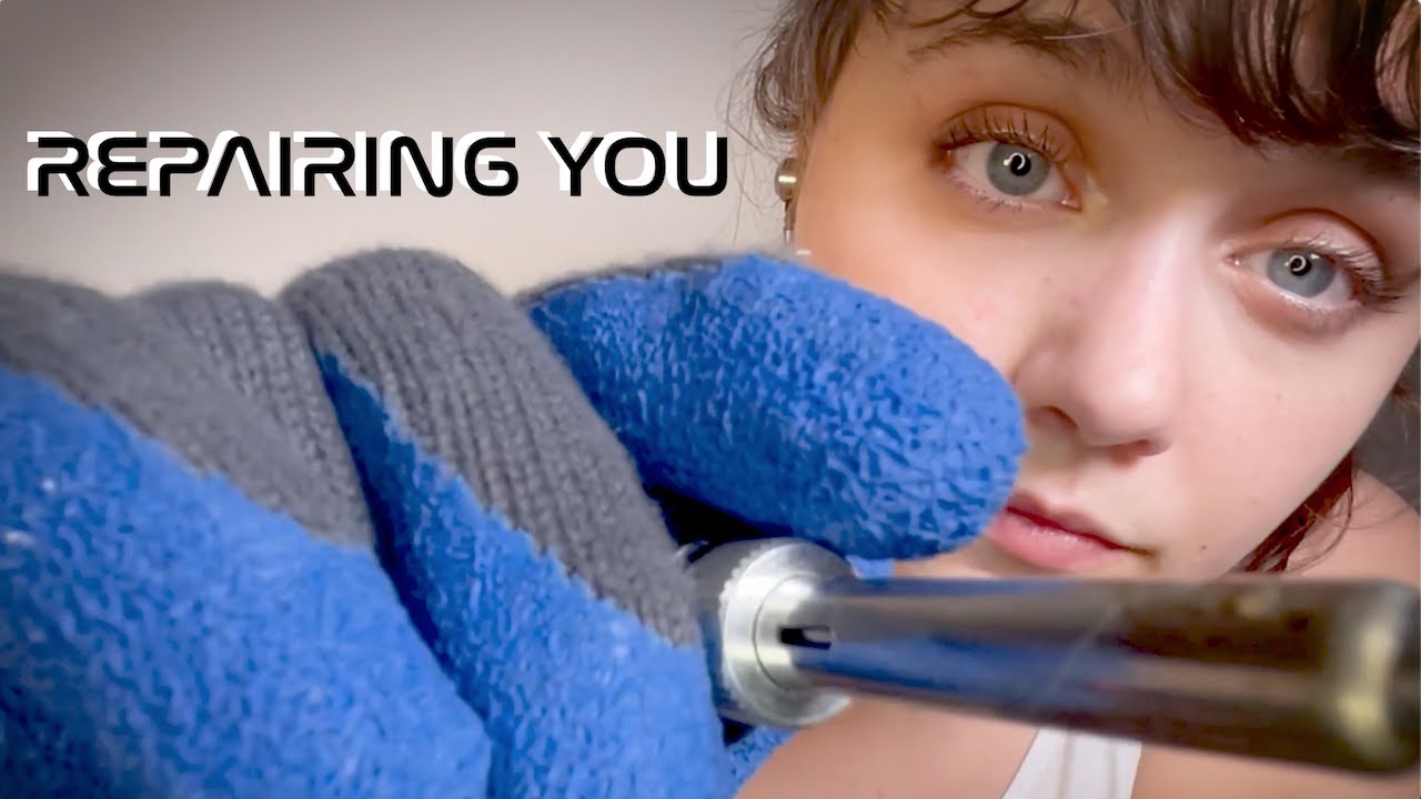 ASMR - Caring Android Repair Roleplay - Soft spoken, whispers, tool sounds