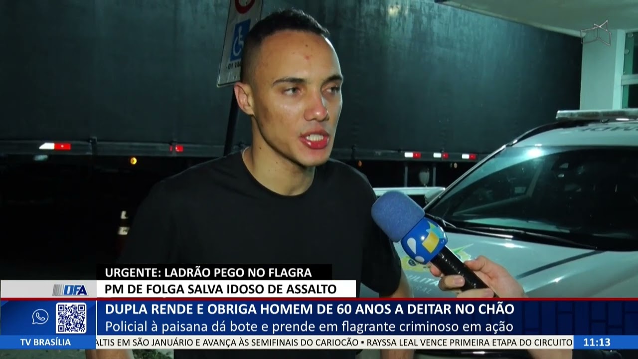 DF ALERTA - Dupla rende e obriga homem de 60 anos a deitar no chão