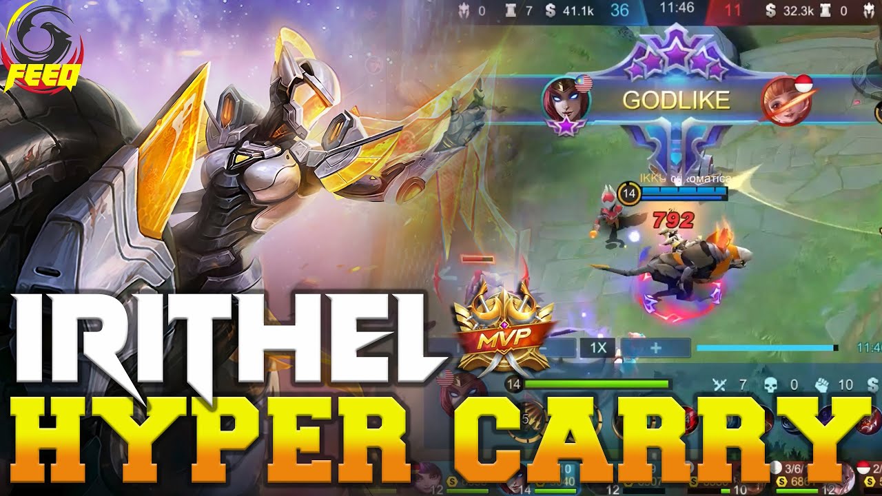 IRITHEL HYPER CARRY | HIGH ATTACK SPEED + CRITICAL DAMAGE - MOBILE LEGEND
