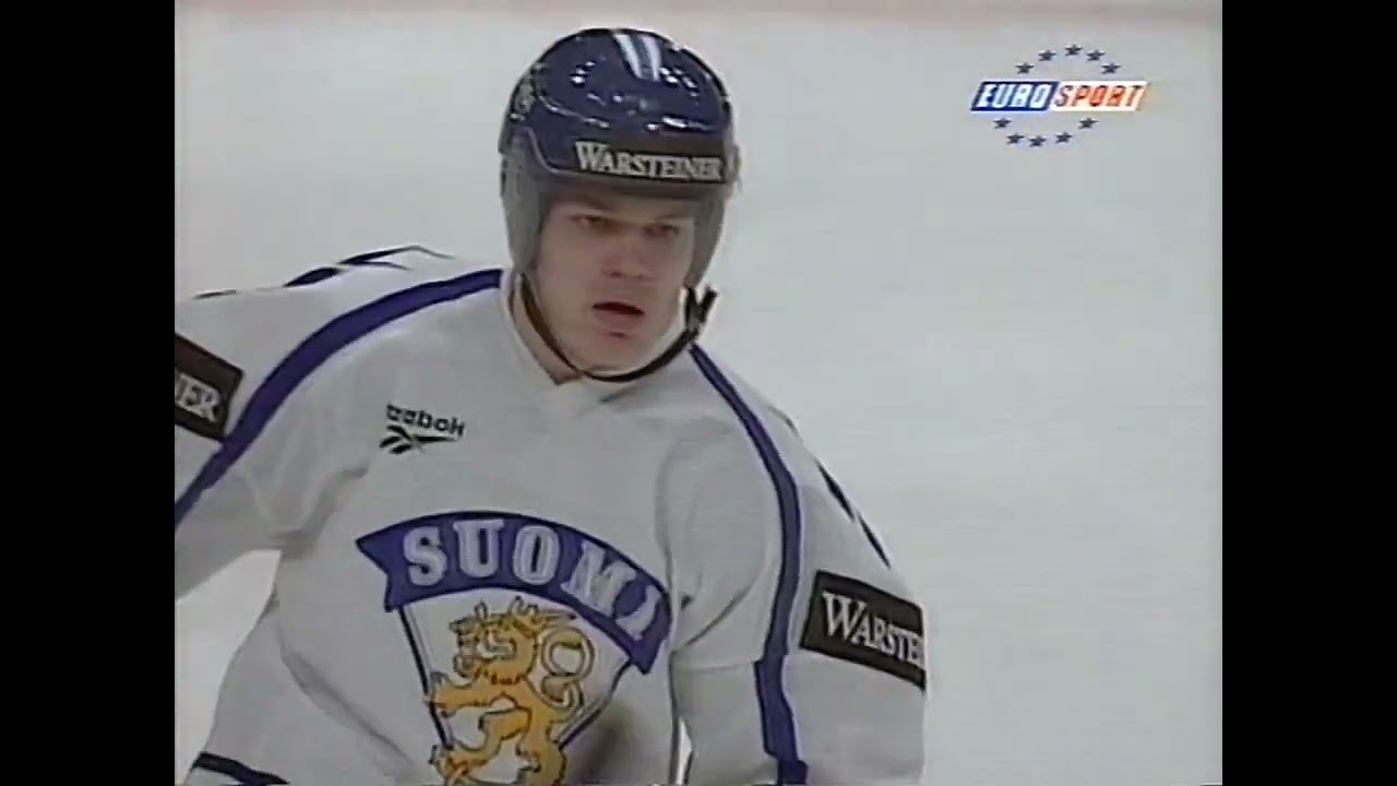 J&auml;&auml;kiekon MM-kisat 1995: Kooste ottelusta Suomi-It&auml;valta (p&auml;tk&auml;) [30.4.1995 Eurosport]