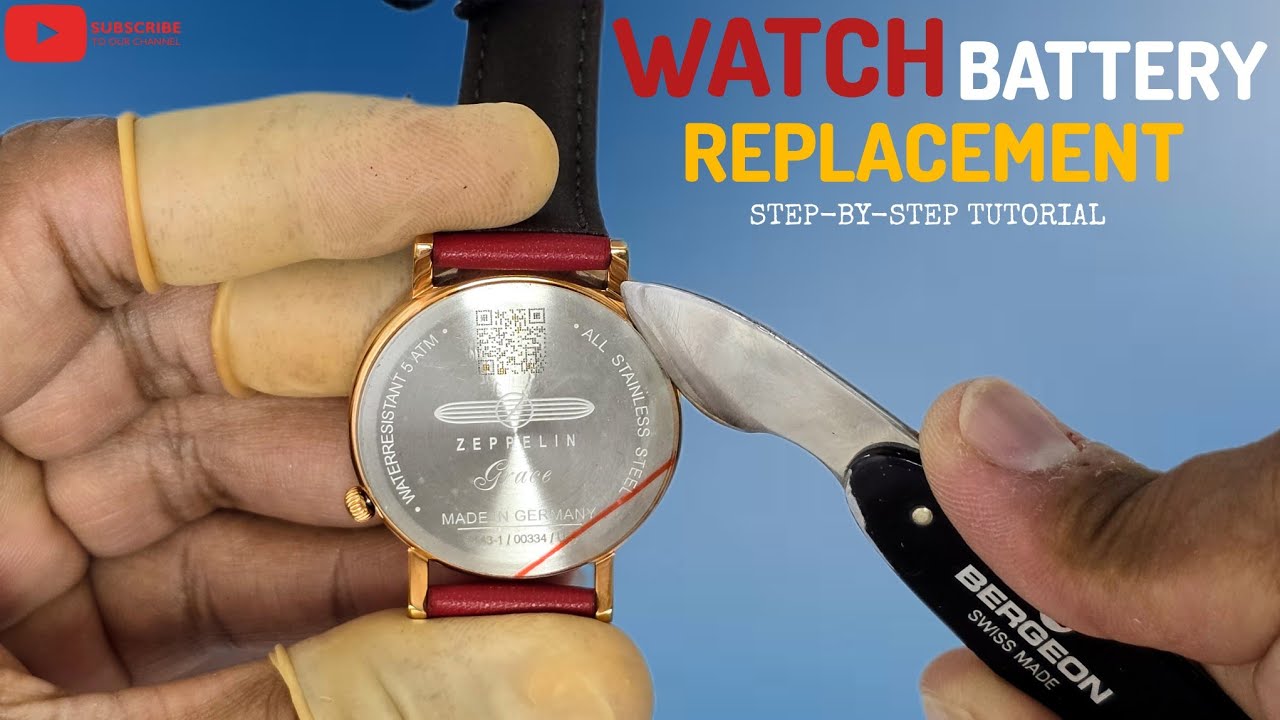 Snap Case Watch Battery Replacement Tutorial For Beginner Watchmaker