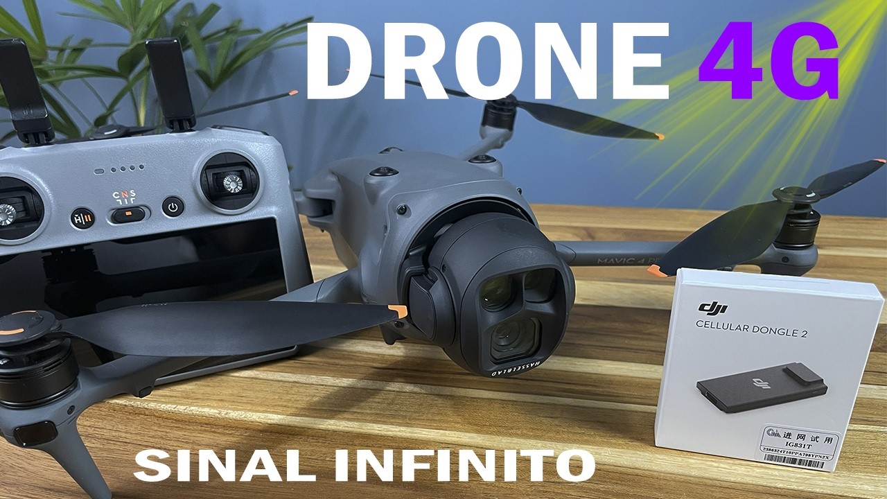 DRONE voa ATÉ 50 KM com 4G