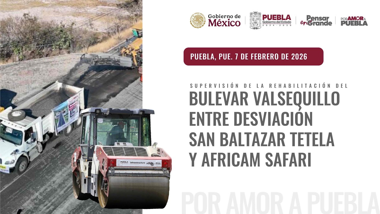 Supervisión de la rehabilitación del Bulevar Valsequillo