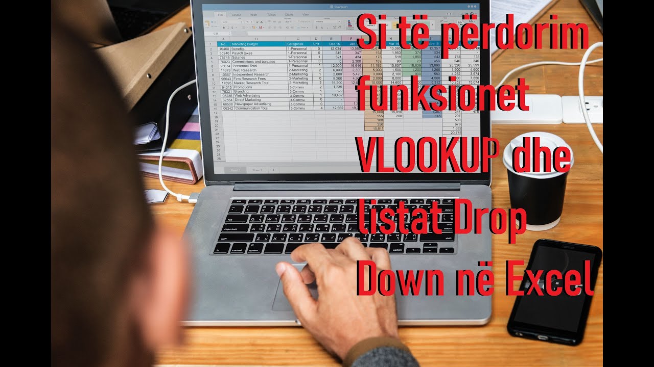 Si te perdorim Drop listat dhe Vlookup ne Excel