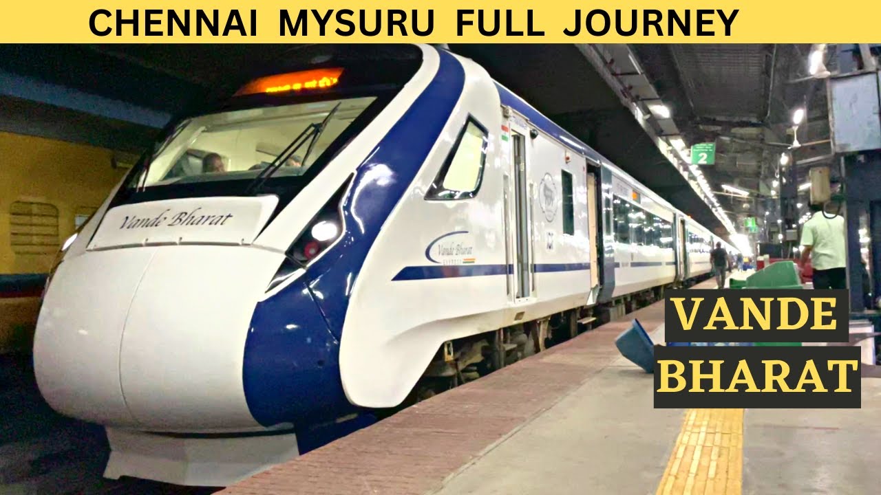 FULL JOURNEY : Vande Bharat Express | Chennai to Mysuru | Interiors | Catering services